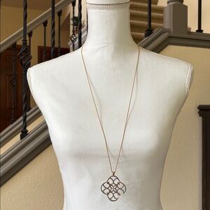 Stella & Dot Wesley Gold Toned Pendant Necklace